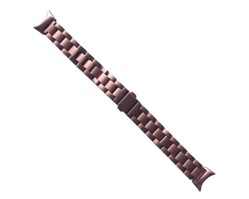 Ремінець для Xiaomi Mi Band 8/9/10 3-BEAD METAL BAND Rose gold mag-2000001604434139997