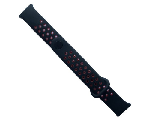 Ремінець для Xiaomi Mi Band 8/9/10 Sport Black red mag-2000001607558141286