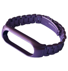 Ремінець для Xiaomi Mi Band 3/4/5/6 3-BEAD METAL BAND Pink gold mag-2000001610886139987