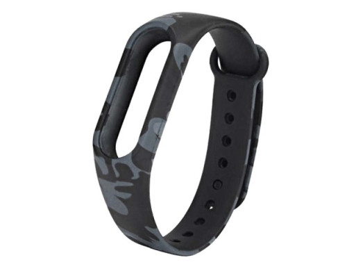 Ремінець для Xiaomi Mi Band 3/4 Camouflage Black-grey mag-200000098008941227