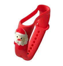 Ремінець для Xiaomi Mi Band 5/6 NEW YEAR Red Santa mag-2000001363225147244