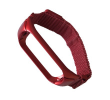 Ремінець для Xiaomi Mi Band 7 Milanese Loop Red mag-2000001472118104610