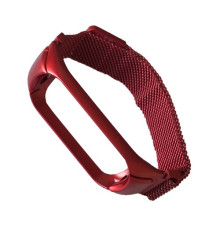 Ремінець для Xiaomi Mi Band 7 Milanese Loop Red mag-2000001472118104610