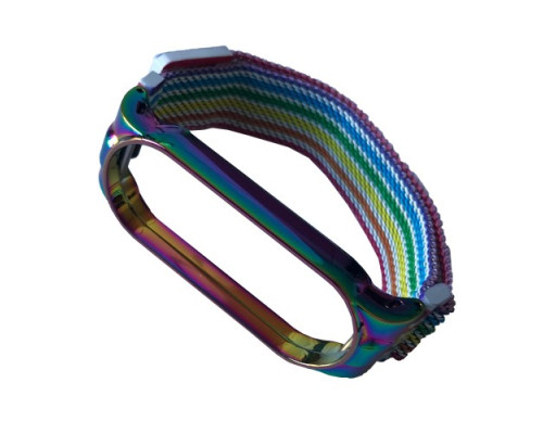 Ремінець для Xiaomi Mi Band 7 Milanese Loop Rainbow mag-2000001472248104623