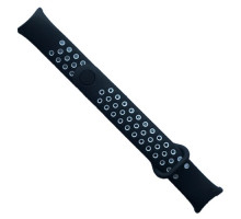 Ремінець для Xiaomi Mi Band 8/9/10 Sport Black white mag-2000001607565141287