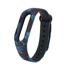 Ремінець для Xiaomi Mi Band 3/4 Camouflage Black-blue mag-200000098017141229