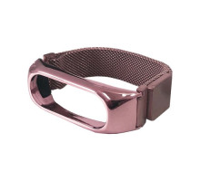Ремінець для Xiaomi Mi Band 3/4/5/6 Milanese Loop Pink gold mag-2000001368794101299