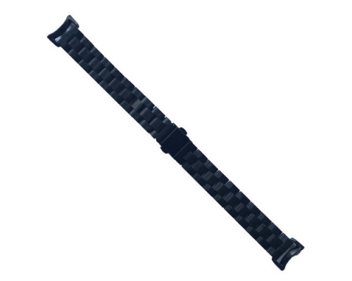 Ремінець для Xiaomi Mi Band 8/9/10 3-BEAD METAL BAND Black mag-2000001604359139989