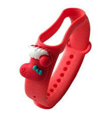 Ремінець для Xiaomi Mi Band 3/4 NEW YEAR Red Sock mag-2000001363102100886