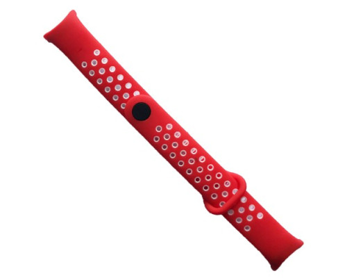 Ремінець для Xiaomi Mi Band 8/9/10 Sport Red white mag-2000001615706141289