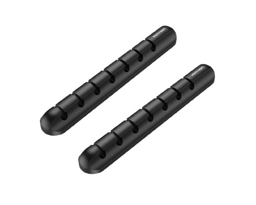 Органайзер для кабеля Vention 7 Ports Desktop Cable Manager Black 2 Pack (KBSB0-2)