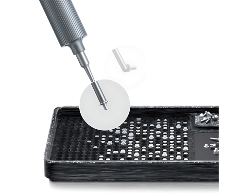 Лоток QianLi Phone Screws Storage Plate, з магнітною зоною та отворами для зберігання гвинтів (342 шт) PLS-00-00138788
