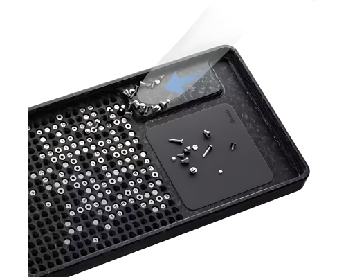 Лоток QianLi Phone Screws Storage Plate, з магнітною зоною та отворами для зберігання гвинтів (342 шт) PLS-00-00138788