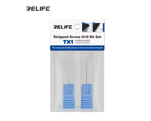 Бур та екстрактор RELIFE TX1 для видалення гвинтів з різьбою PLS-00-00150751