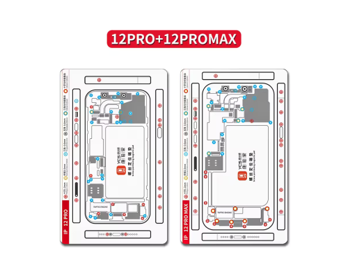 Магнітний килимок двосторонній YCS для розкладки гвинтів і запчастин iPhone 12 Pro, 12 Pro Max PLS-00-00150417
