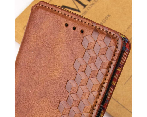 Чохол-книжка для смартфона Rubic Leather for Xiaomi Redmi Note 13 Pro Plus 5G Brown