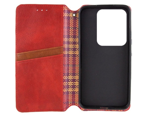 Чохол-книжка для смартфона Rubic Leather for Xiaomi Redmi Note 13 Pro 5G/POCO X6 5G Red