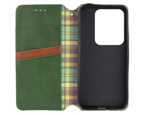 Чохол-книжка для смартфона Rubic Leather for Xiaomi Redmi Note 13 Pro 5G/POCO X6 5G Green