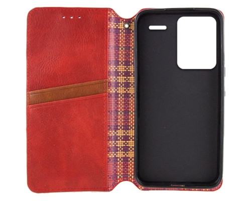 Чохол-книжка для смартфона Rubic Leather for Xiaomi Redmi Note 13 Pro Plus 5G Red