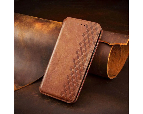 Чохол-книжка для смартфона Rubic Leather for Xiaomi Redmi Note 13 4G Brown