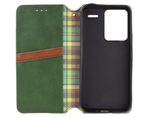 Чохол-книжка для смартфона Rubic Leather for Xiaomi Redmi Note 13 Pro Plus 5G Green