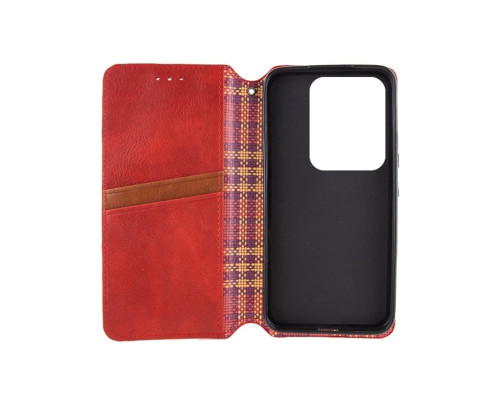 Чохол-книжка для смартфона Rubic Leather for Xiaomi Redmi Note 13 4G Red