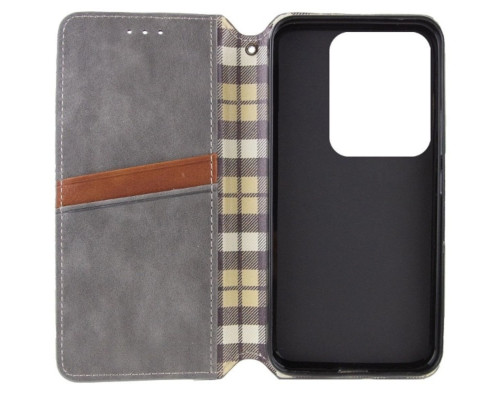 Чохол-книжка для смартфона Rubic Leather for Xiaomi Redmi Note 13 Pro 5G/POCO X6 5G Grey