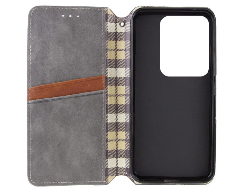 Чохол-книжка для смартфона Rubic Leather for Xiaomi Redmi Note 13 4G Grey