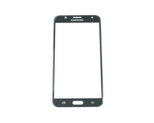 Скло корпусу для Samsung J700 Galaxy J7, black, оригінал NBB-72988