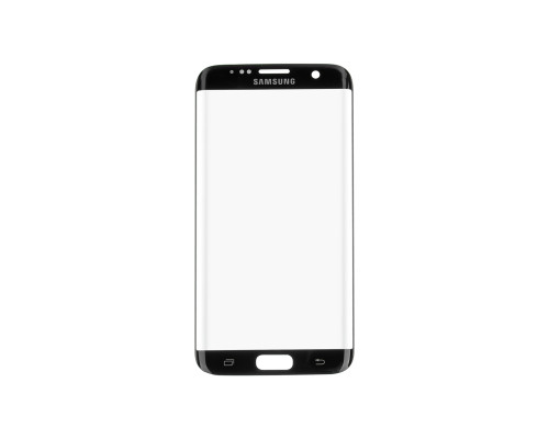 Скло корпусу з рамкою для Samsung Galaxy S7 EDGE G935, black, (оригінал) NBB-81637