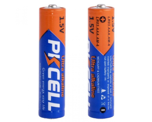 Батарейки PKCELL 1.5V AAA/LR03, 2 штуки в блистере Характеристики ААА