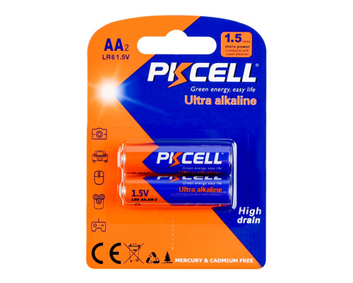 Батарейки PPKCELL 1.5V AA/LR6, 2 штуки в блистере (PC/LR6-2B) АА ma38503_3748727
