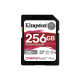 SDXC (UHS-II U3) Kingston Canvas React Plus 256Gb class 10 V60 (R280MB/s, W150MB/s) (SDR2V6/256GB)