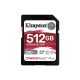 SDXC (UHS-II U3) Kingston Canvas React Plus 512Gb class 10 V60 (R280MB/s, W150MB/s) (SDR2V6/512GB)