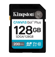 Карта пам'яті SDXC (UHS-1 U3) Kingston Canvas Go! Plus 128Gb class 10 A2 V30 (R200MB/s) (SDG4/128GB)