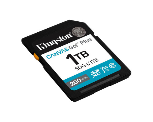 Карта пам'яті SDXC (UHS-1 U3) Kingston Canvas Go! Plus 1Tb class 10 A2 V30 (R200MB/s, W160MB/s) (SDG4/1TB)