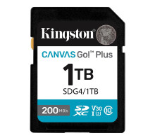 Карта пам'яті SDXC (UHS-1 U3) Kingston Canvas Go! Plus 1Tb class 10 A2 V30 (R200MB/s, W160MB/s) (SDG4/1TB)