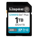 Карта пам'яті SDXC (UHS-1 U3) Kingston Canvas Go! Plus 1Tb class 10 A2 V30 (R200MB/s, W160MB/s) (SDG4/1TB)