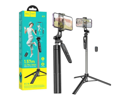 Селфі-монопод HOCO K19 Soul live broadcast holder Black