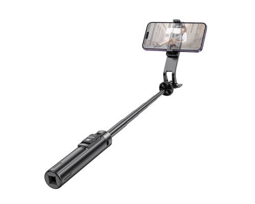 Селфі-монопод HOCO K21 Stream aluminum alloy live broadcast holder Black