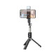 Селфі-монопод HOCO K16 aluminum alloy fill light live broadcast holder Black