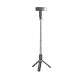 Селфі-монопод HOCO K16 aluminum alloy fill light live broadcast holder Black