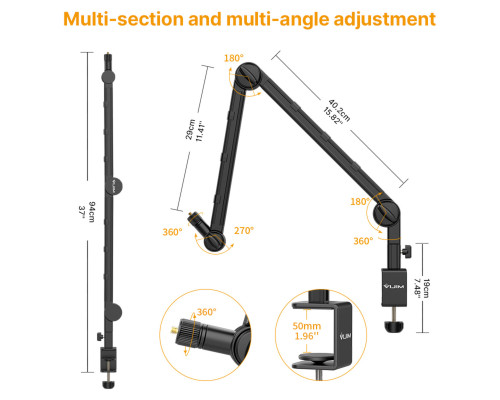 Штатив-тримач Ulanzi Vijim Multifunction Desk Setup Stand (UV-2873 LS25) (UV-2873)