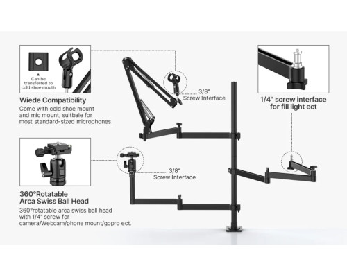 Штатив-тримач Ulanzi UURig Table-Top Universal Live Broadcast Stand (UV-2089 ) (UV-2089)