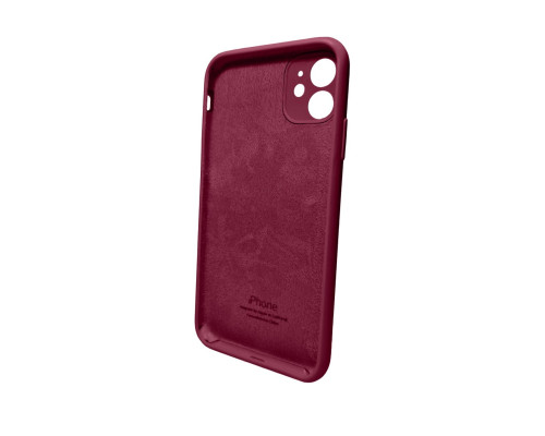 Чохол для смартфона Silicone Full Case AA Camera Protect for Apple iPhone 11 Pro Max кругл 47,Plum