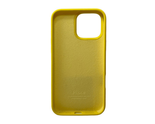 Чохол для смартфона Silicone Full Case AA Open Cam for Apple iPhone 16 Pro Max 56,Sunny Yellow