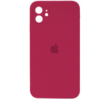 Чохол для смартфона Silicone Full Case AA Camera Protect for Apple iPhone 11 35,Maroon