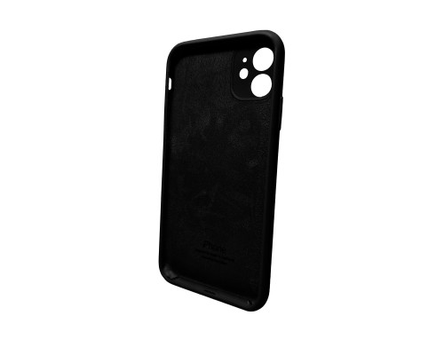 Чохол для смартфона Silicone Full Case AA Camera Protect for Apple iPhone 11 кругл 14,Black