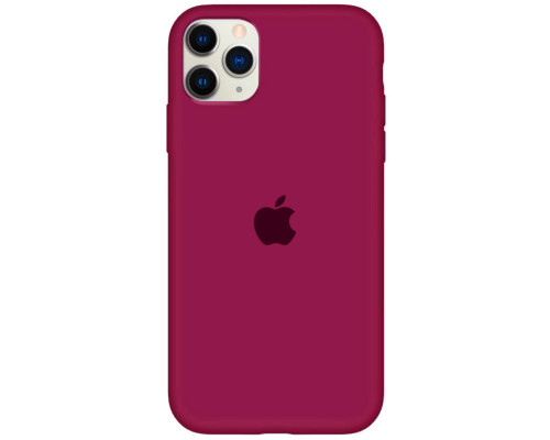 Чохол для смартфона Silicone Full Case AA Open Cam for Apple iPhone 11 Pro Max кругл 35,Maroon