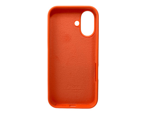 Чохол для смартфона Silicone Full Case AA Open Cam for Apple iPhone 16 52,Orange